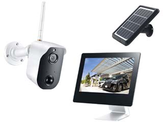 ソーラー電源で使える無線カメラセット